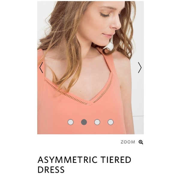 White House Black Market Asymmetric Tiered Dress - Picture 4 of 7